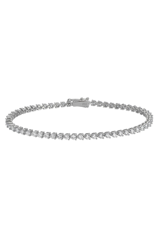 Lab-Grown Diamond Tennis Bracelet - 8ct - White Gold-WHITE GOLD-7-JEWELRYFINE JEWELBRACELET O-WITH LOVE TRAVEL