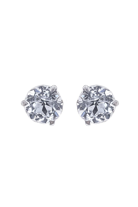 Lab-Grown Diamond Martini Prong Stud Earrings - 3ct - White Gold-WHITE GOLD-JEWELRYFINE JEWELEARRING-WITH LOVE TRAVEL