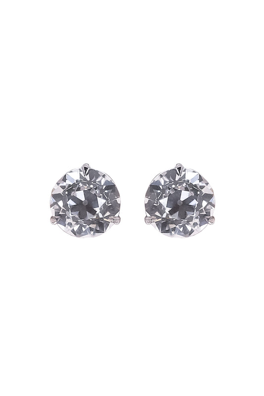 Lab-Grown Diamond Martini Prong Stud Earrings - 6ct - White Gold-WHITE GOLD-JEWELRYFINE JEWELEARRING-WITH LOVE TRAVEL