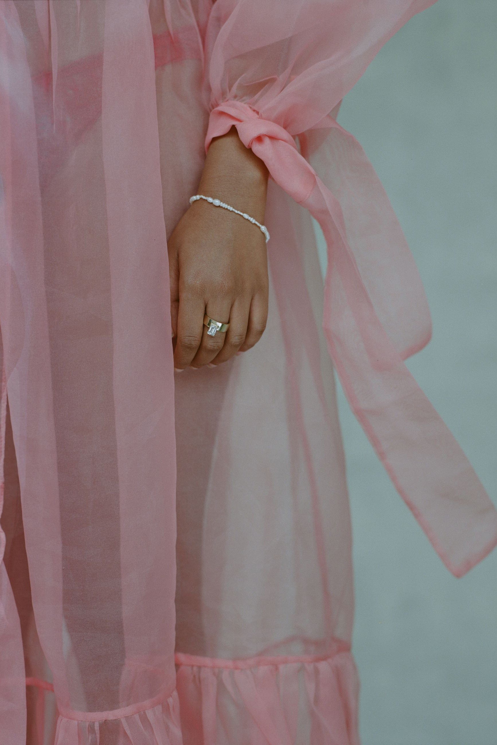 WWAKE-Pearl Collage Bracelet-YELLOW GOLD
