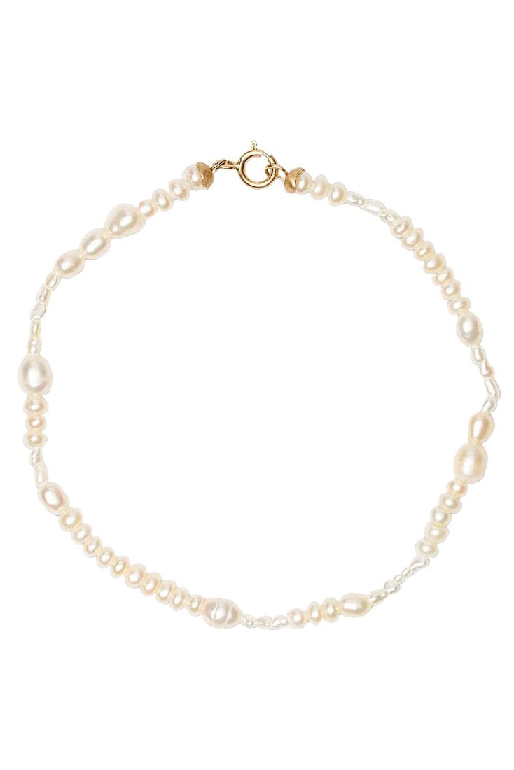 WWAKE-Pearl Collage Bracelet-YELLOW GOLD