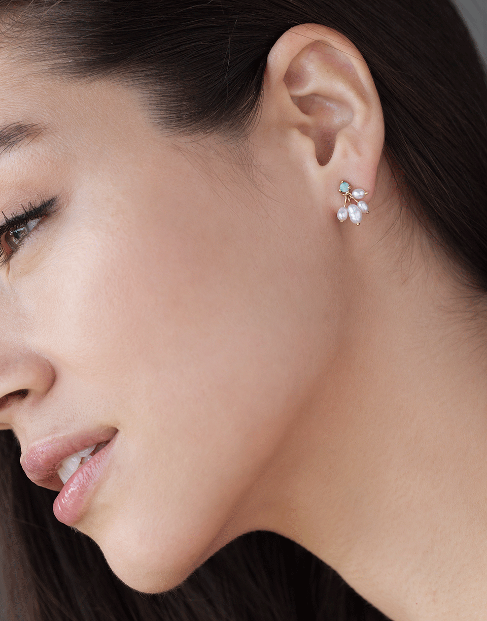 WWAKE-Opal and Pearl Cloudburst Earrings-YELLOW GOLD