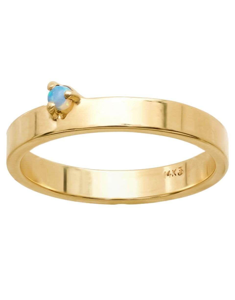 WWAKE-Opal Bove Band Ring-YELLOW GOLD