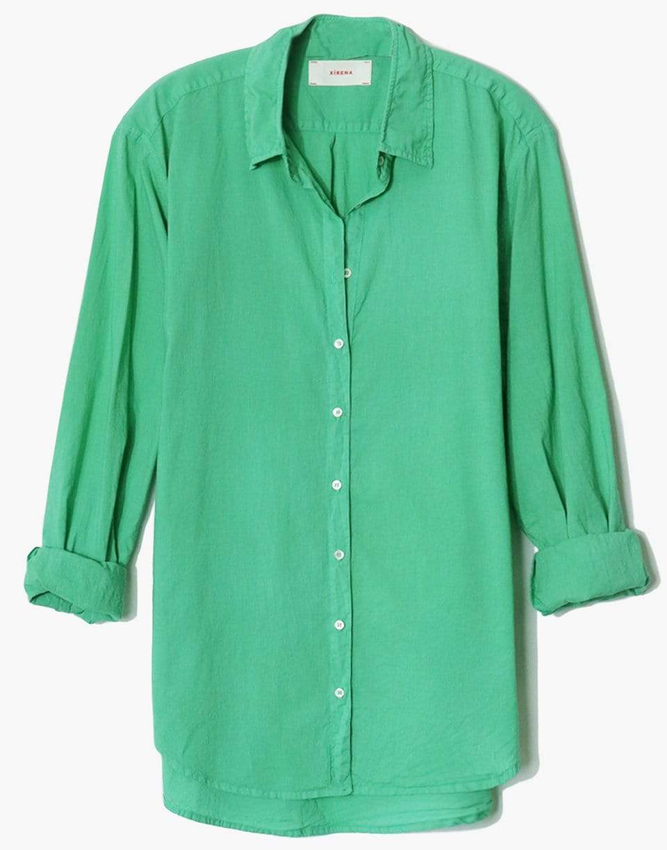  XÍRENA-Beau Long Sleeve Button Up Shirt - Leaf- 
