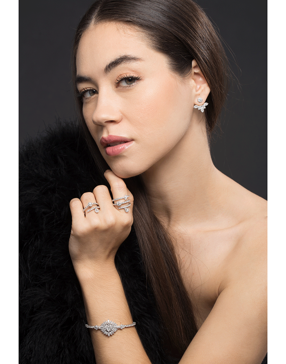 YEPREM JEWELLERY-Diamond Bracelet-WHITE GOLD