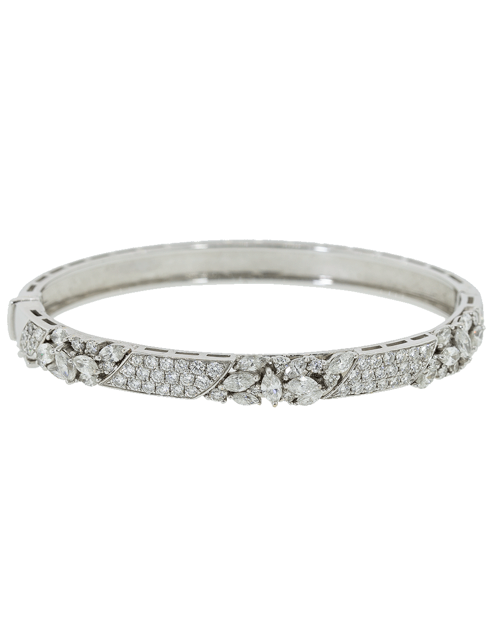 YEPREM JEWELLERY-Marquis Diamond Bangle-WHITE GOLD