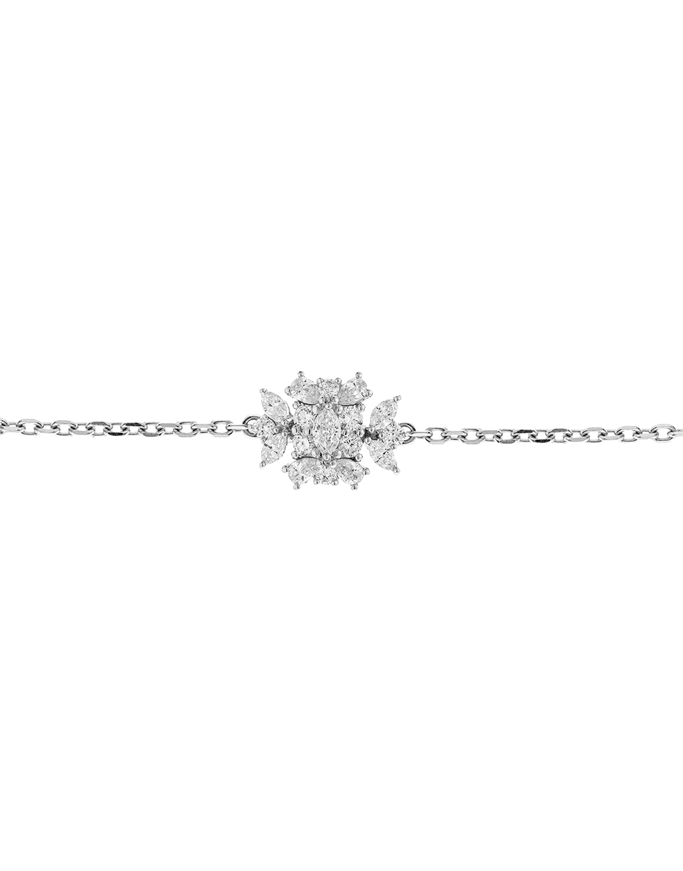 YEPREM JEWELLERY-Square Pendant Diamond Choker-WHITE GOLD