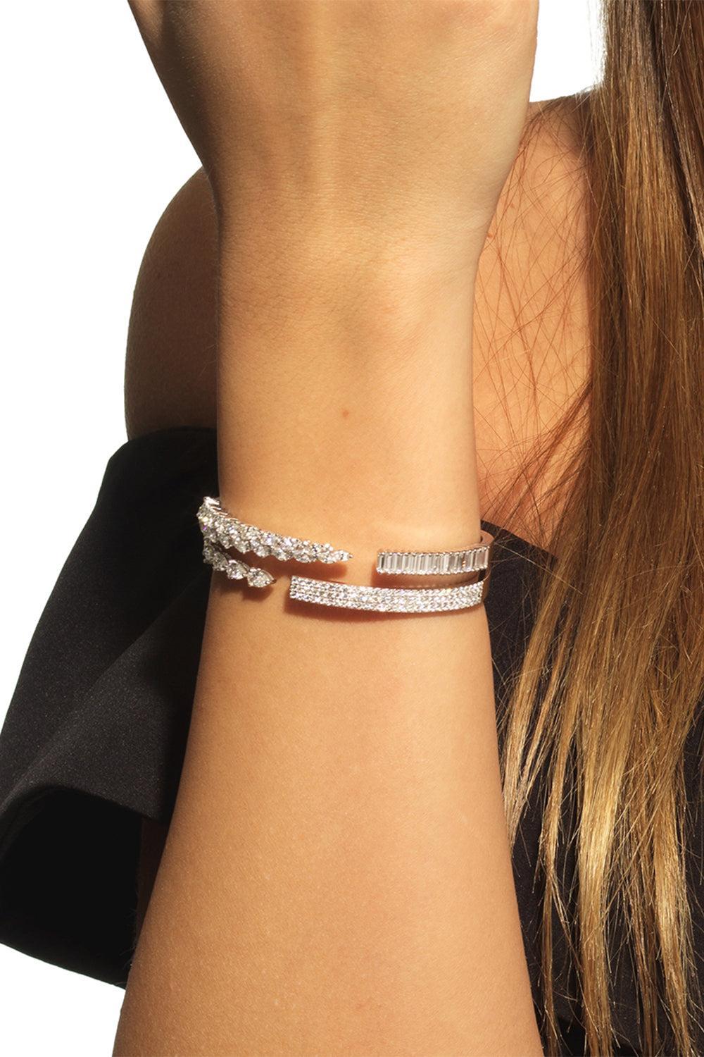 Y-Couture Bangle Bracelet-WHITE GOLD-JEWELRYFINE JEWELBRACELET O-YEPREM JEWELLERY