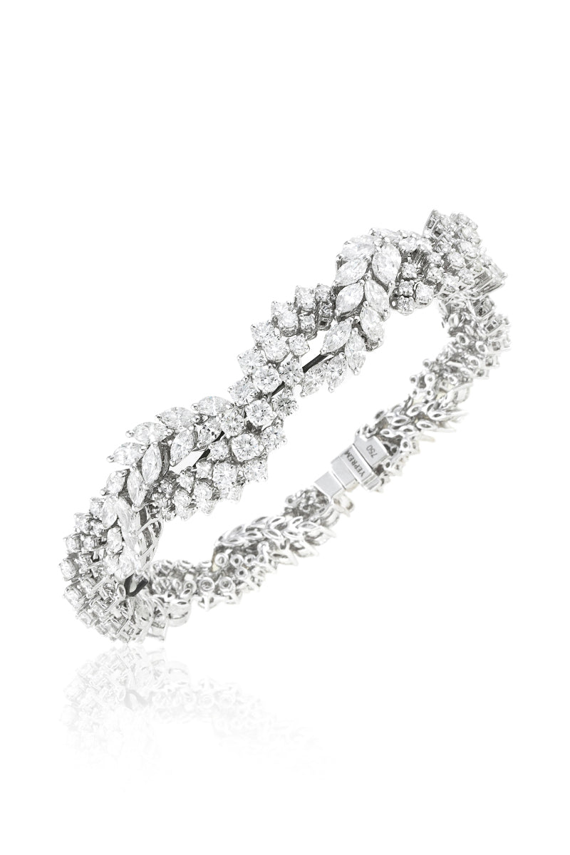 Y-Couture Statement Diamond Bracelet-WHITE GOLD-JEWELRYFINE JEWELBRACELET O-YEPREM JEWELLERY