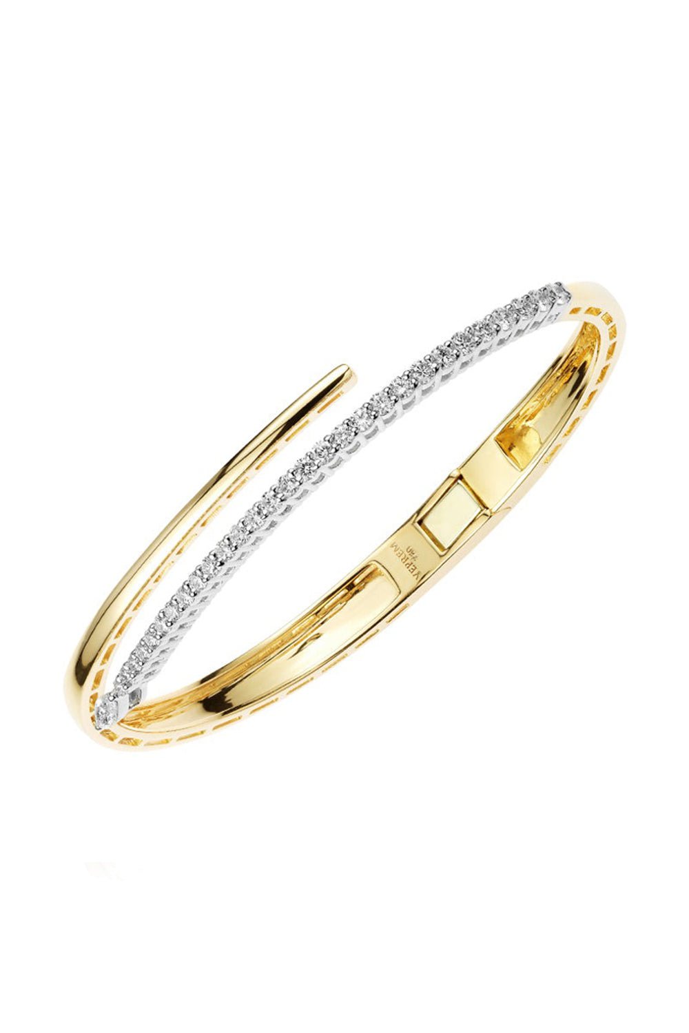 YEPREM JEWELLERY-Golden Strada Bangle Bracelet-YELLOW GOLD
