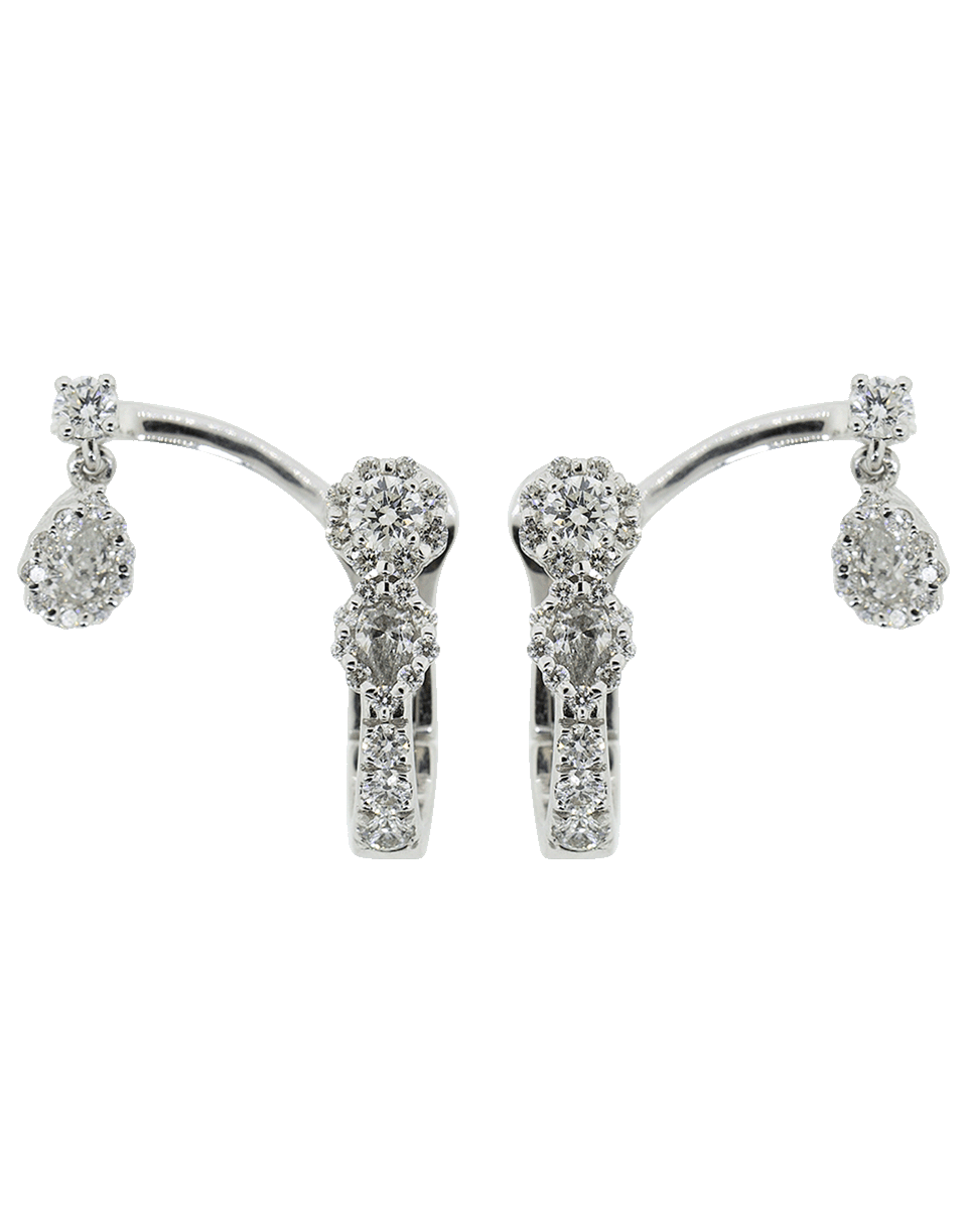 YEPREM JEWELLERY-Diamond Drop Earrings-WHITE GOLD