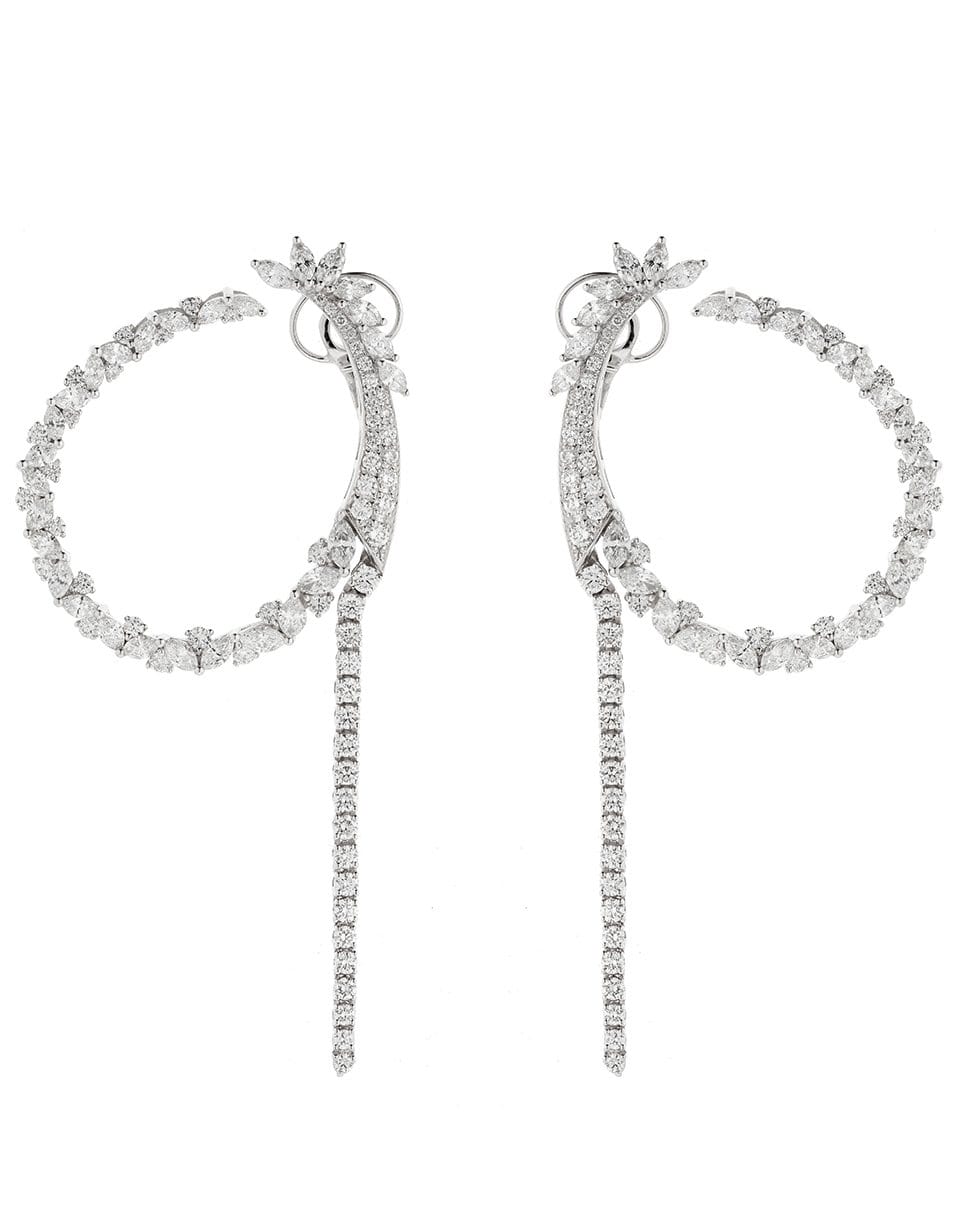 YEPREM JEWELLERY-Diamond Earrings 8.25CTS-WHITE GOLD