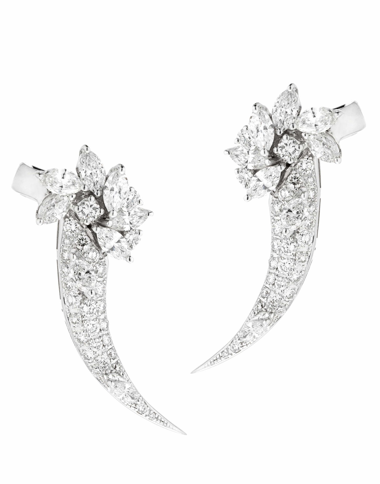 YEPREM JEWELLERY-Diamond Earrings-WHITE GOLD
