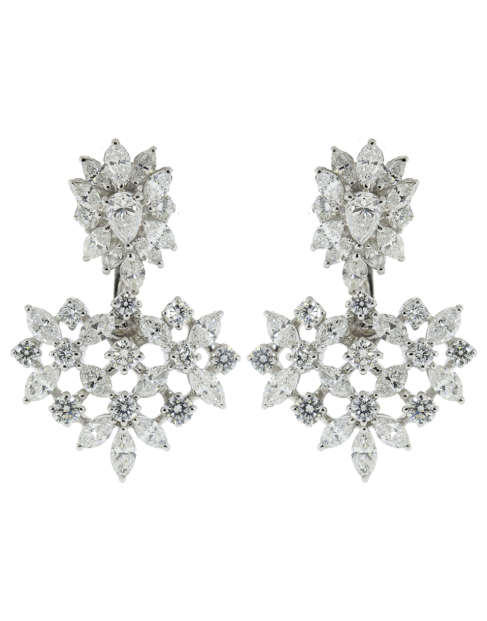 YEPREM JEWELLERY-Drop Diamond Earrings-WHITE GOLD
