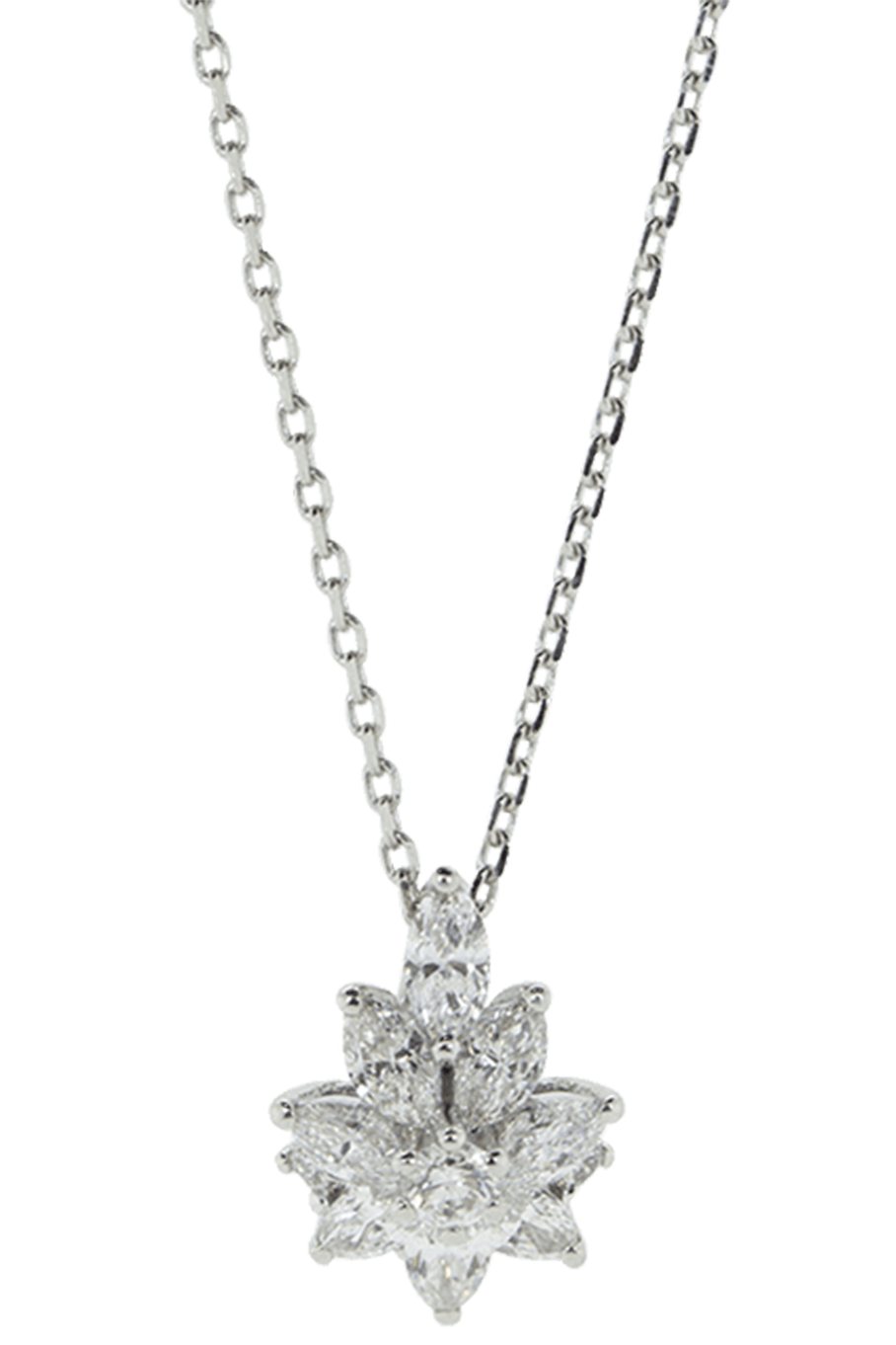 YEPREM JEWELLERY-Diamond Pendant Necklace-WHITE GOLD