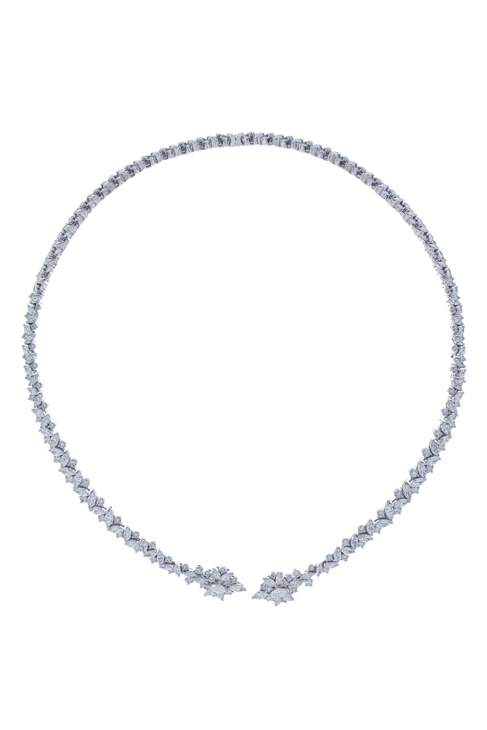YEPREM JEWELLERY-Marquise Diamond Collar-WHITE GOLD