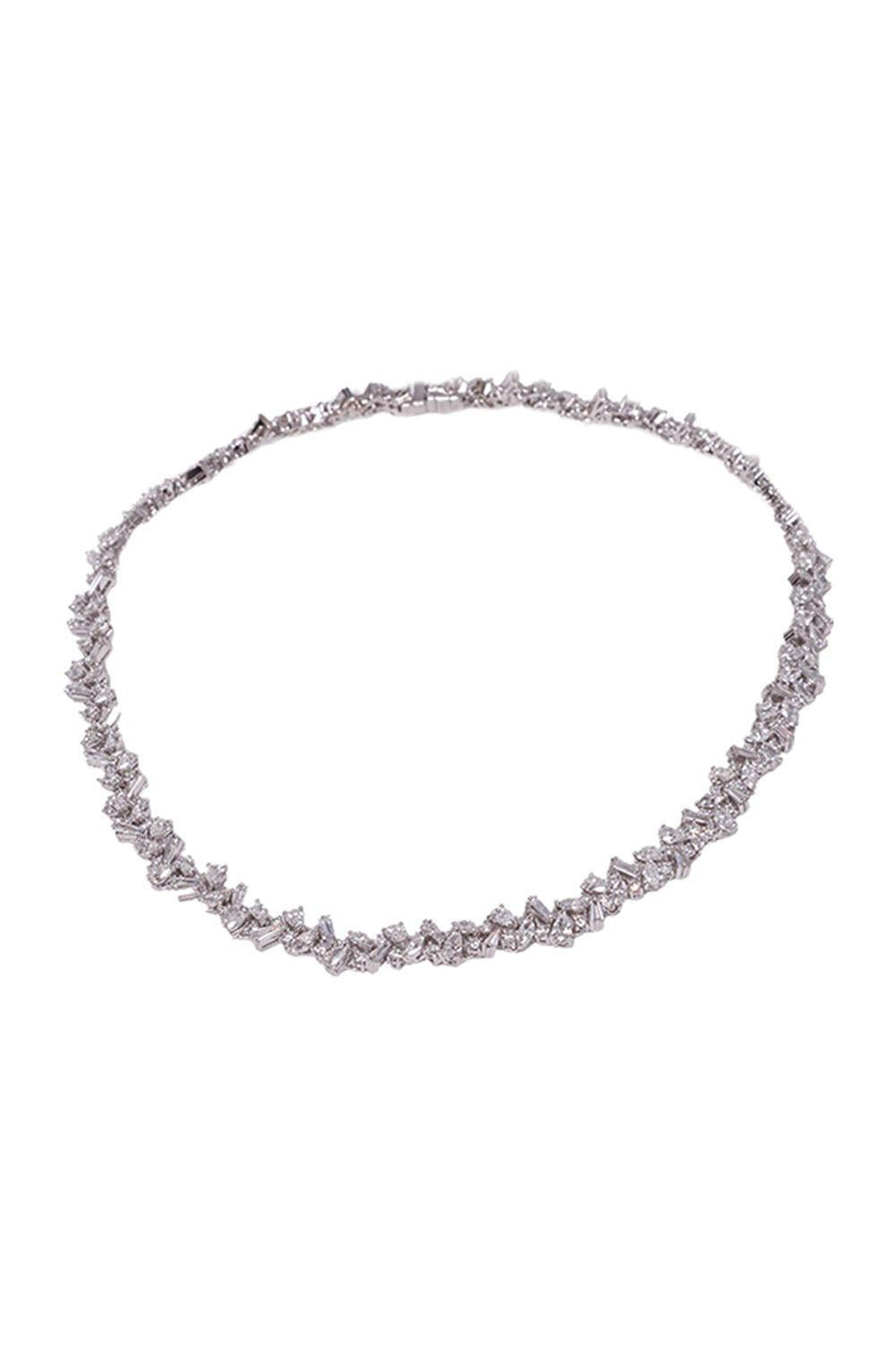 Y-Couture Choker Necklace-WHITE GOLD-JEWELRYFINE JEWELNECKLACE O-YEPREM JEWELLERY