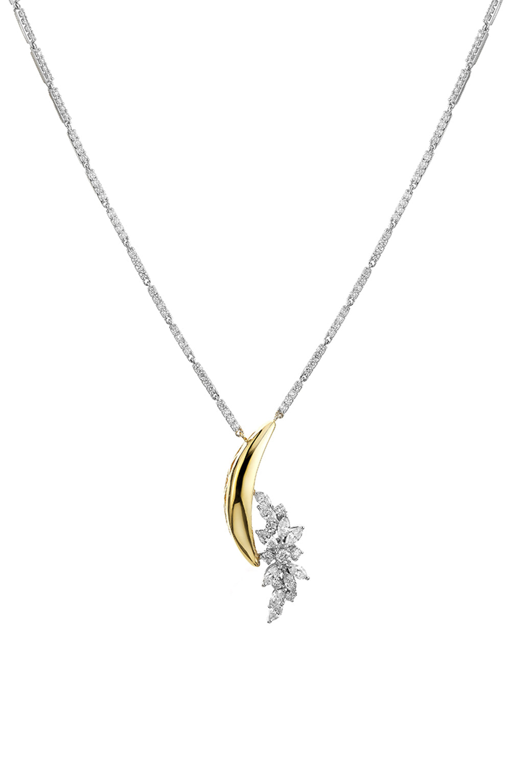 Golden Strada Reign Supreme Pendant Necklace-YELLOW GOLD-JEWELRYFINE JEWELNECKLACE O-YEPREM JEWELLERY