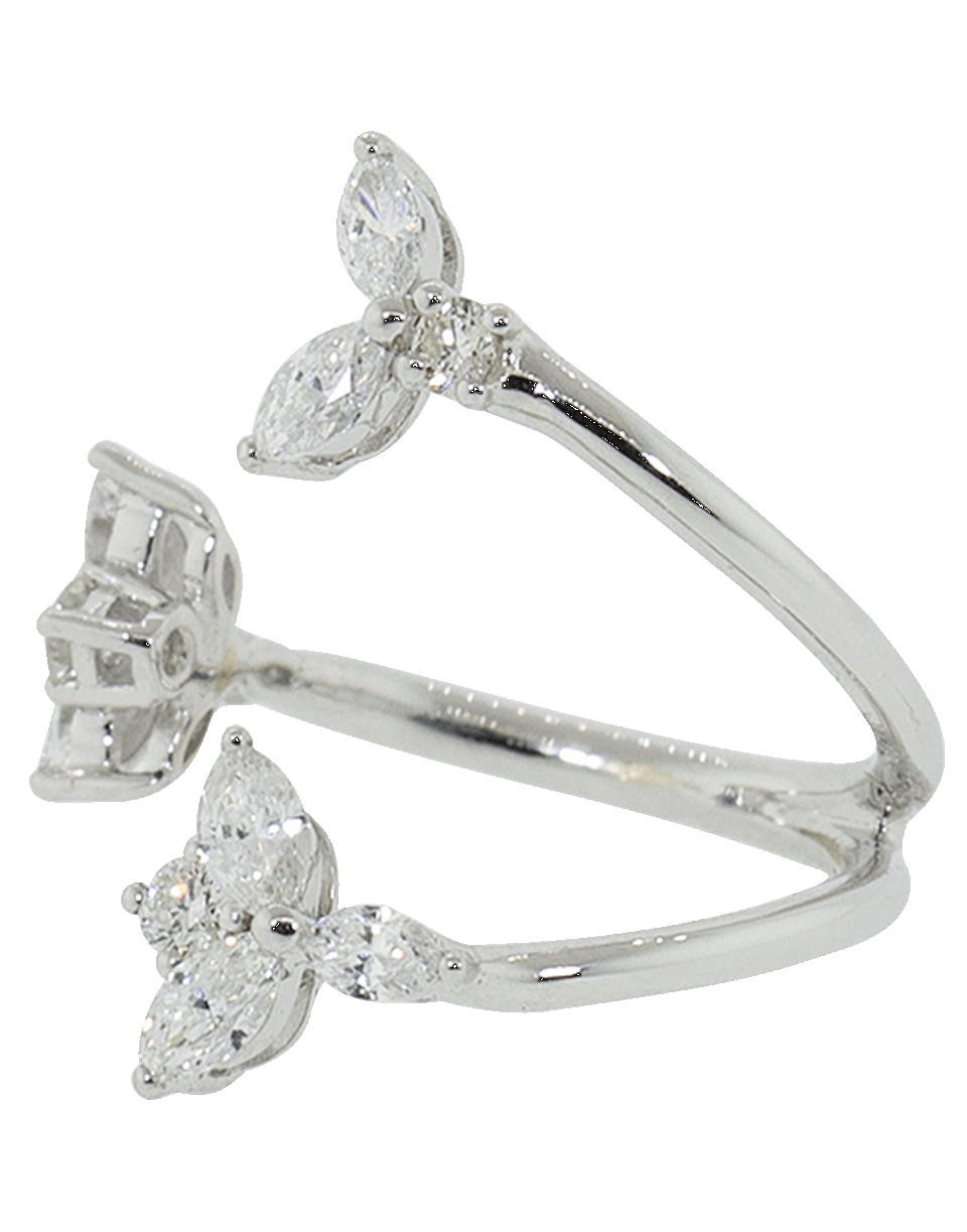 YEPREM JEWELLERY-Marquis Diamond Open Ring-WHITE GOLD