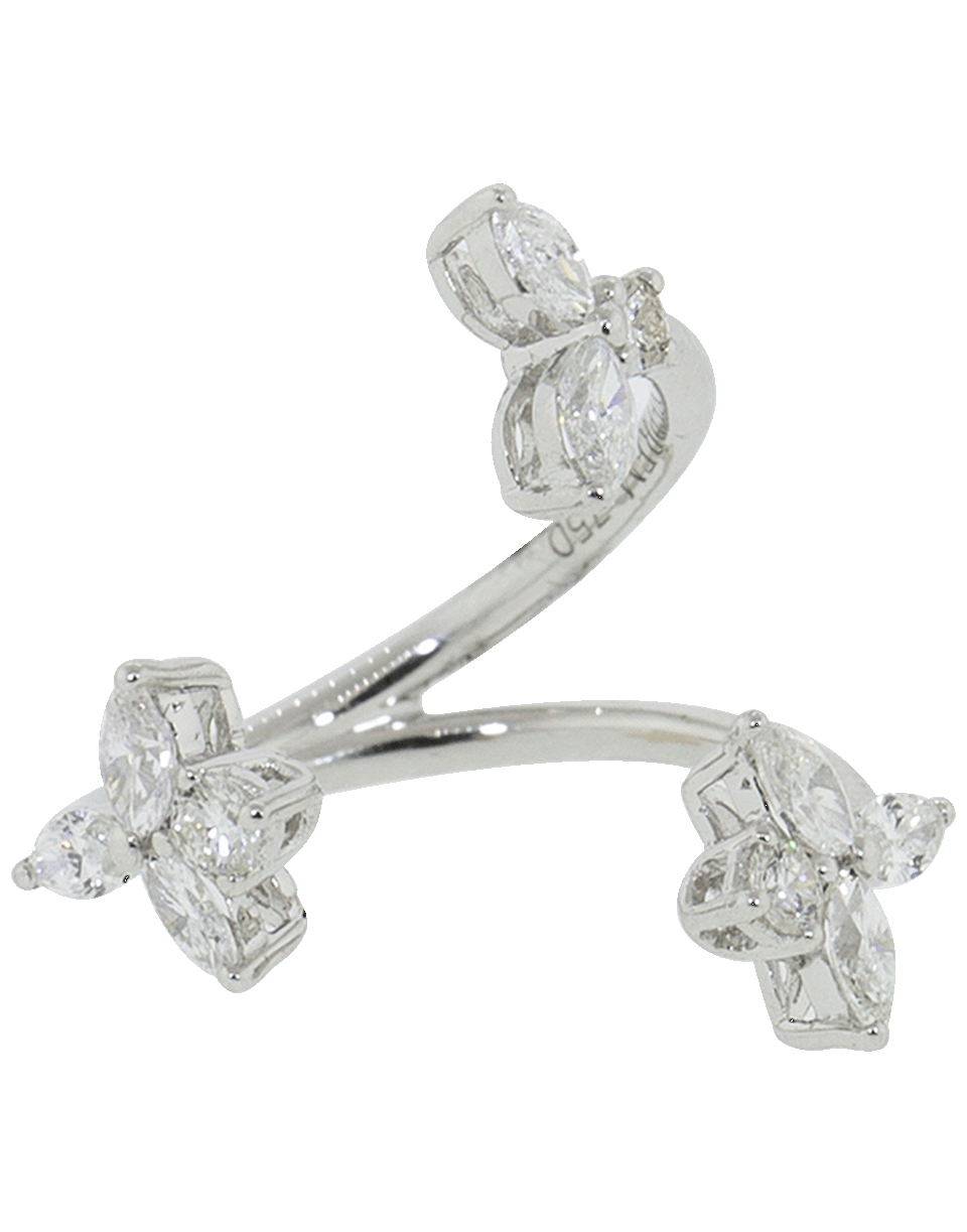 YEPREM JEWELLERY-Marquis Diamond Open Ring-WHITE GOLD