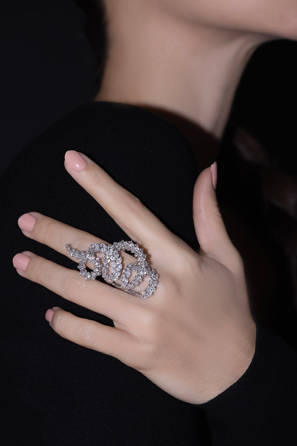 YEPREM JEWELLERY-Marquise Diamond Ring-WHITE GOLD