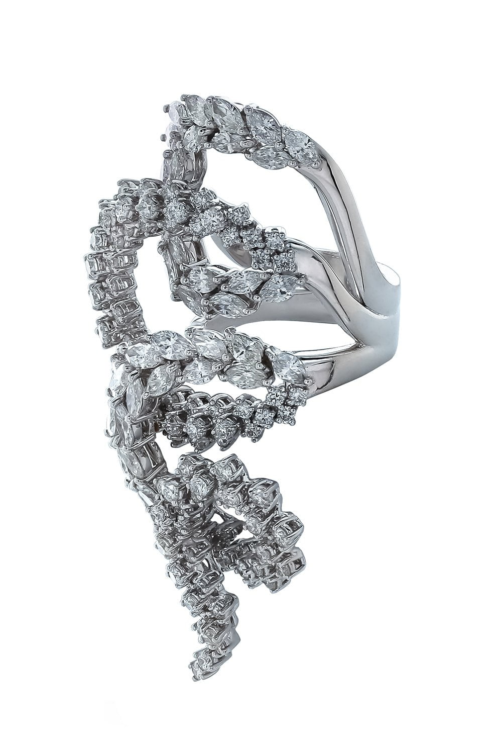 YEPREM JEWELLERY-Marquise Diamond Ring-WHITE GOLD