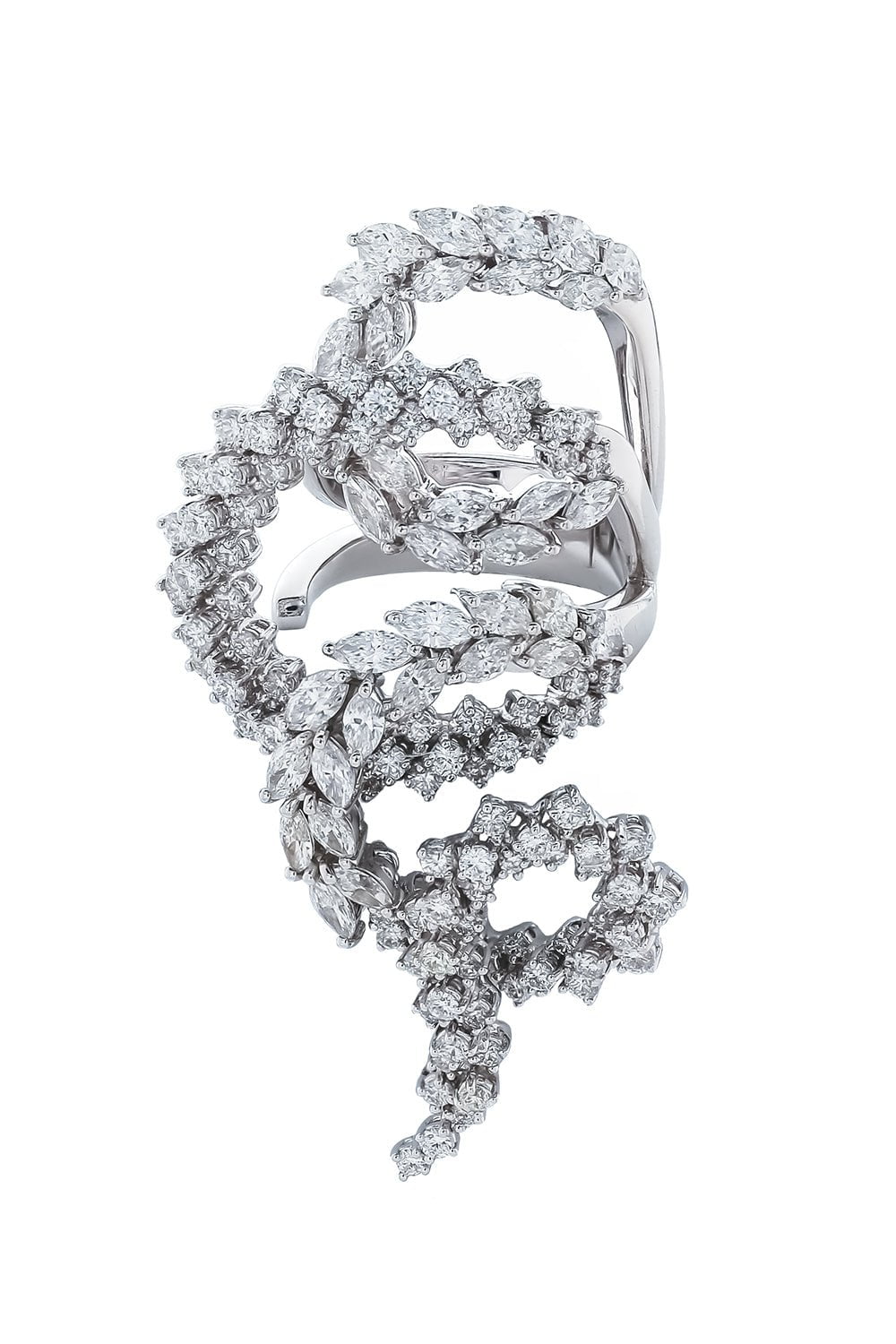 YEPREM JEWELLERY-Marquise Diamond Ring-WHITE GOLD