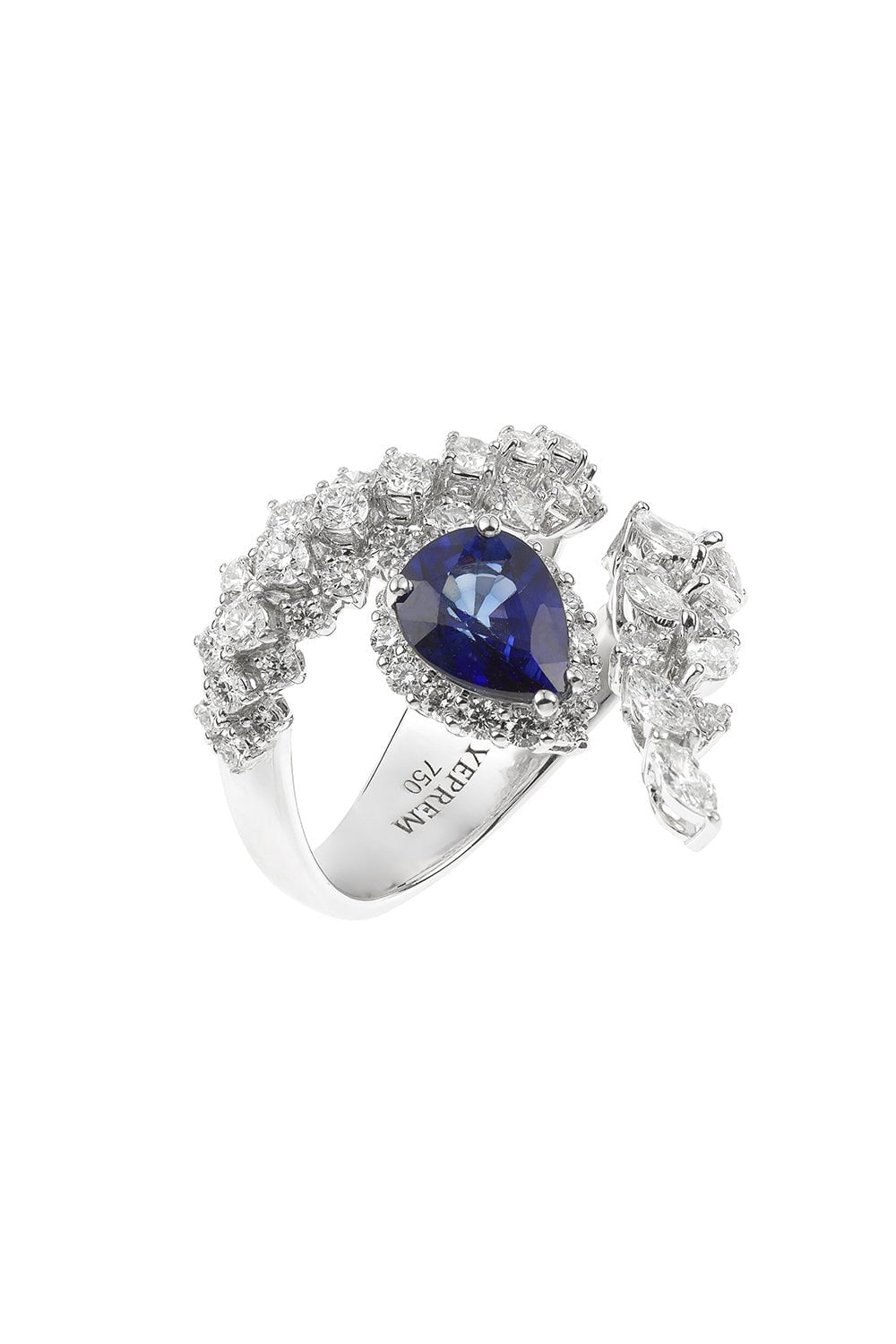YEPREM JEWELLERY-Reign Supreme Stackable Ring-WHITE GOLD