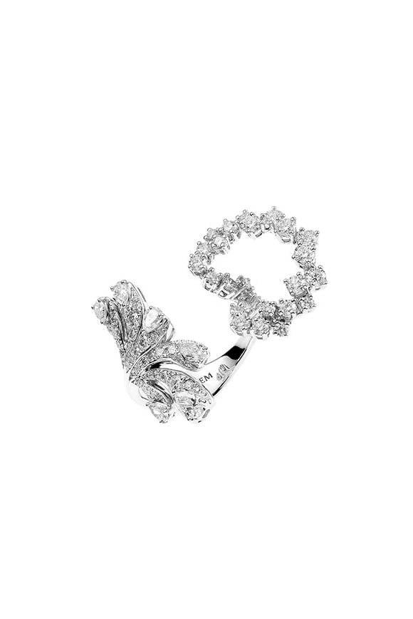 YEPREM JEWELLERY-Y-Not Stackable Ring-WHITE GOLD
