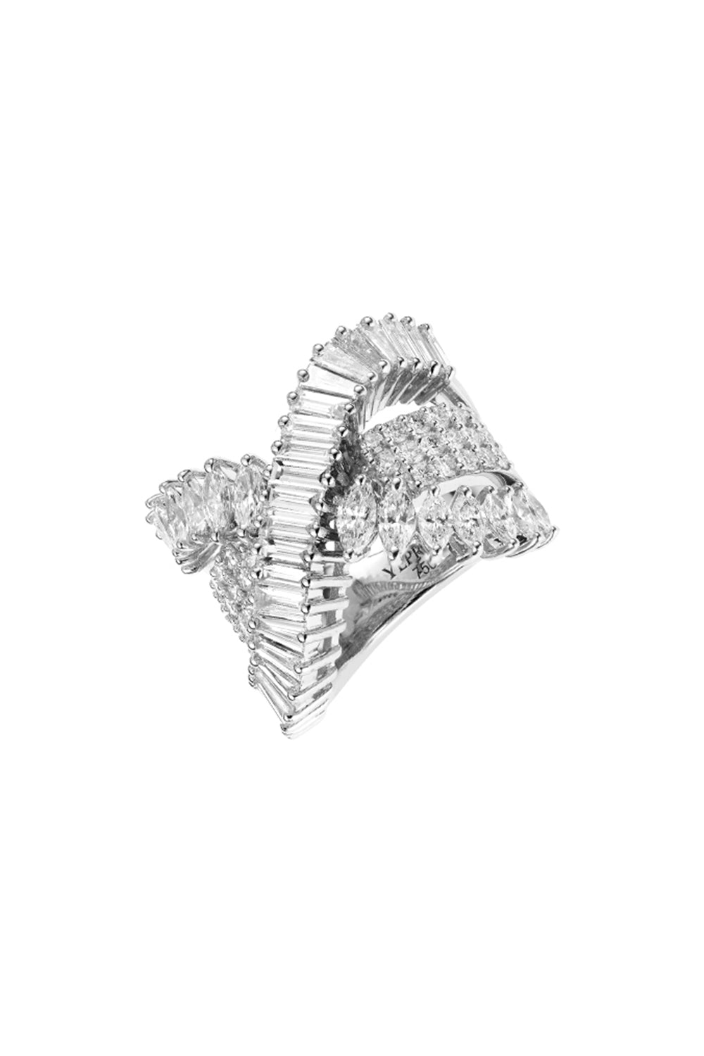 Y-Not Stackable Ring-WHITE GOLD-7-JEWELRYFINE JEWELRING-YEPREM JEWELLERY
