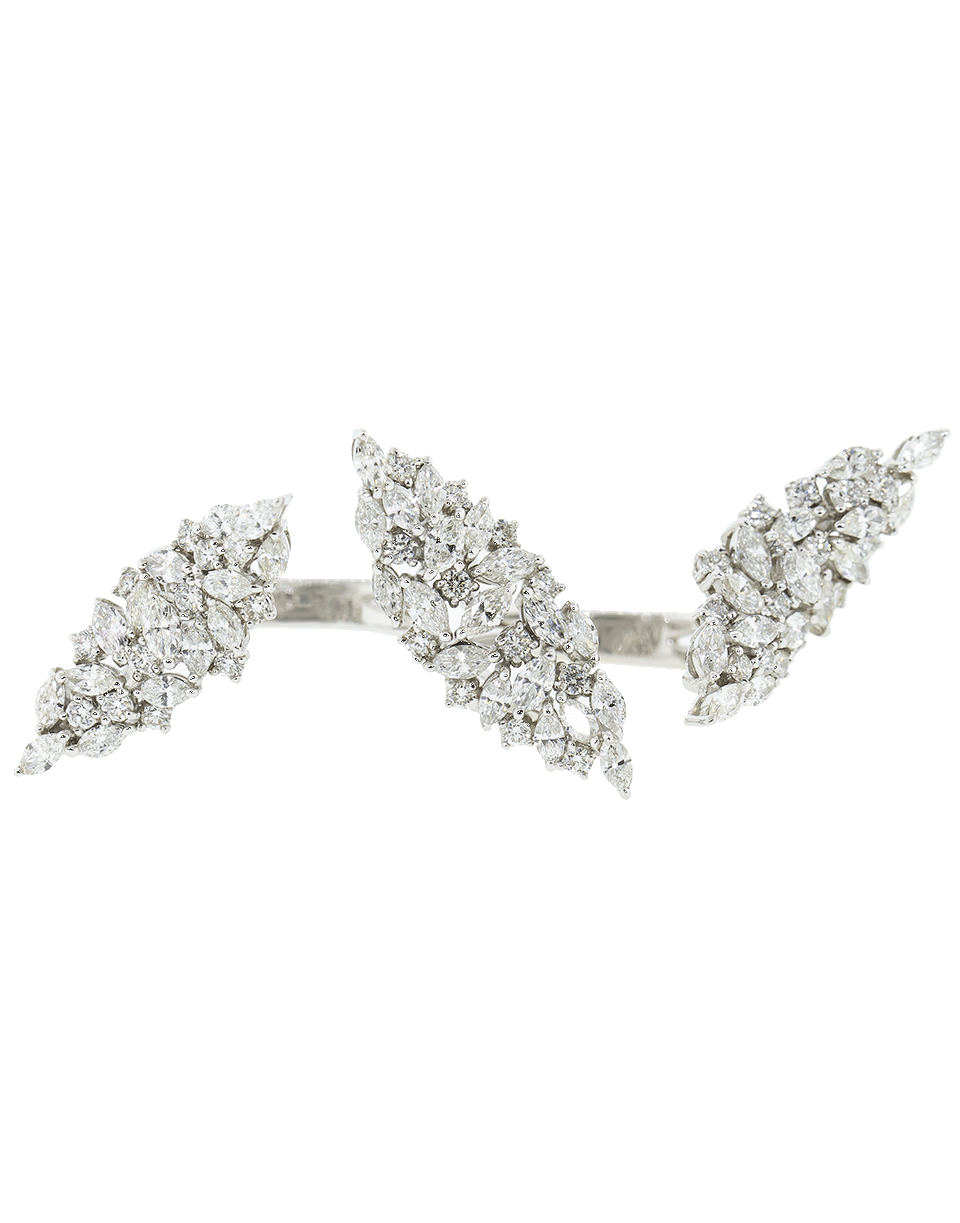 YEPREM JEWELLERY-Diamond Two Finger Ring-WHITE GOLD