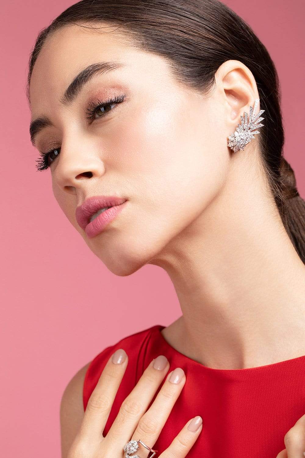 YEPREM JEWELLERY-Diamond Earrings-WHITE GOLD