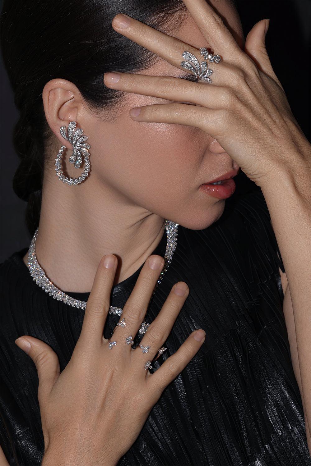 Y-Not Diamond Ring-WHITE GOLD-JEWELRYFINE JEWELRING-YEPREM JEWELLERY