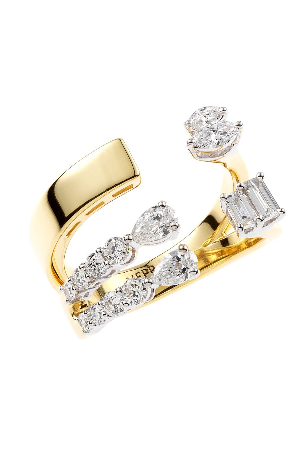 YEPREM JEWELLERY-Diamond Ring-YELLOW GOLD