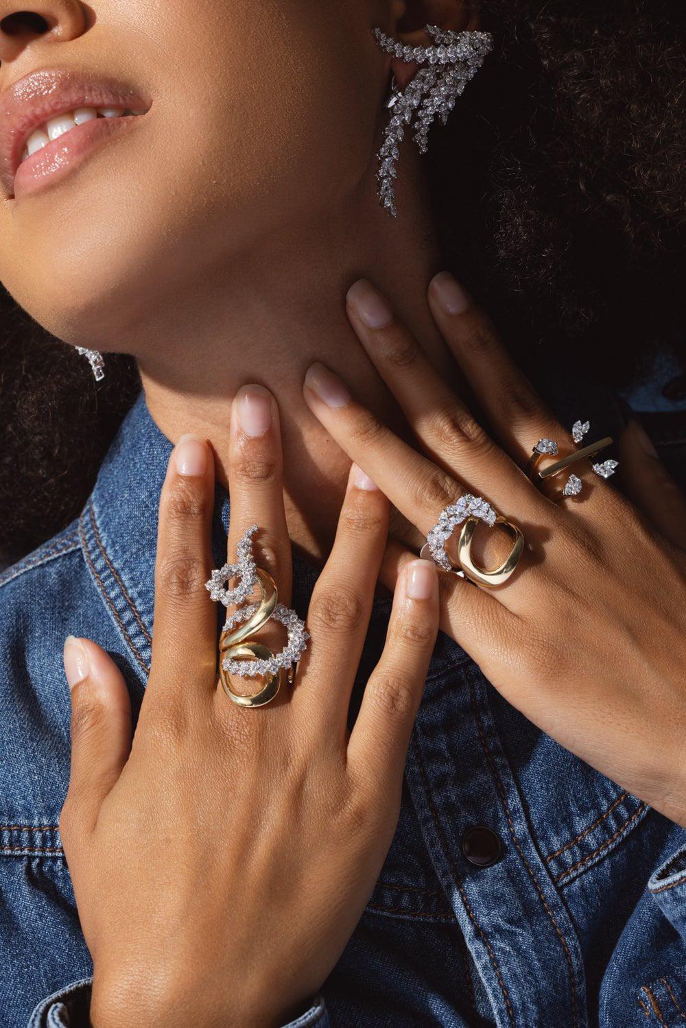 YEPREM JEWELLERY-Golden Strada Stackable Ring-YELLOW GOLD