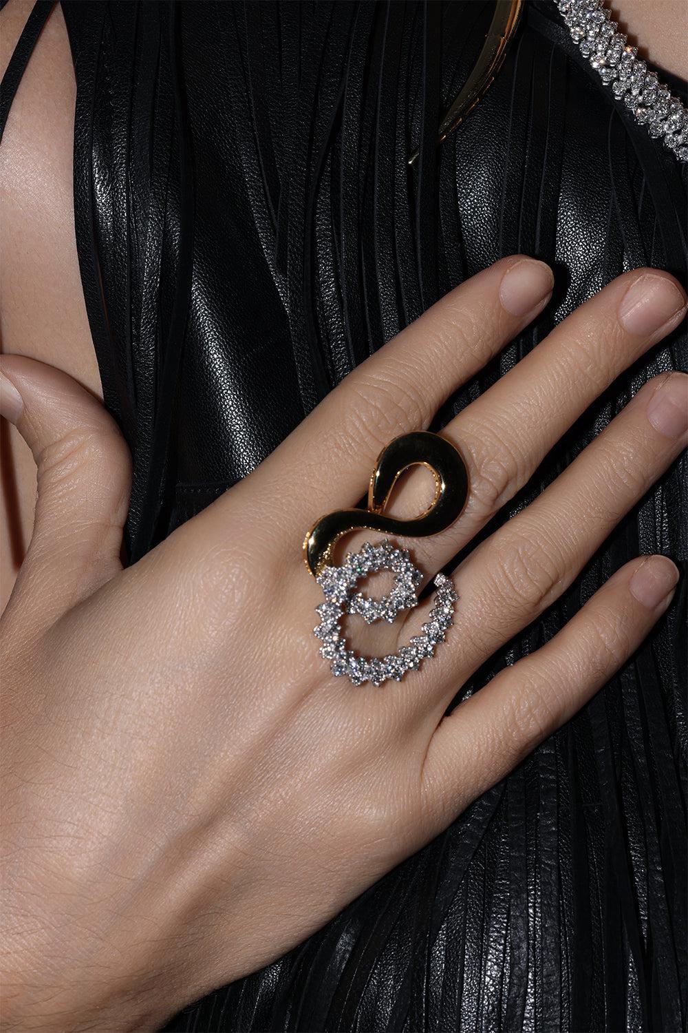 Golden Strada Stackable Ring-YELLOW GOLD-6-JEWELRYFINE JEWELRING-YEPREM JEWELLERY