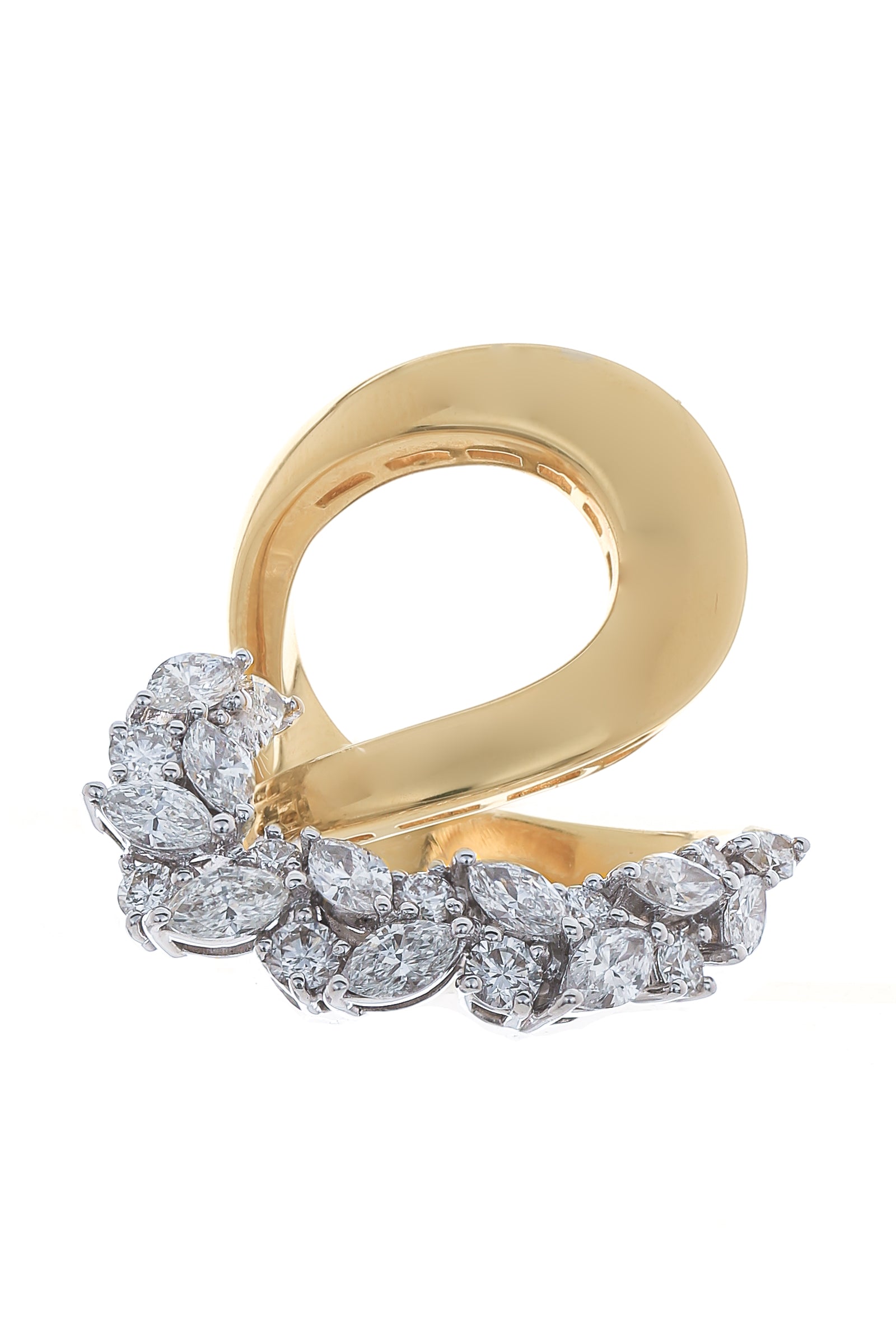 YEPREM JEWELLERY-Golden Strada Open Loop Ring-YELLOW GOLD