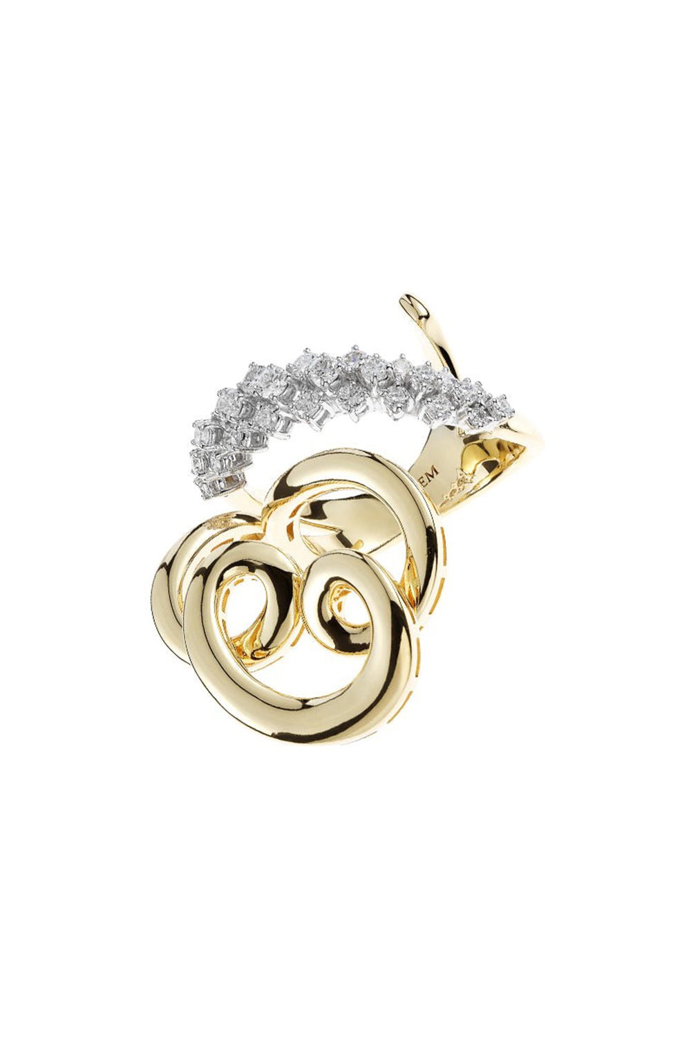 YEPREM JEWELLERY-Golden Strada Stackable Ring-YELLOW GOLD