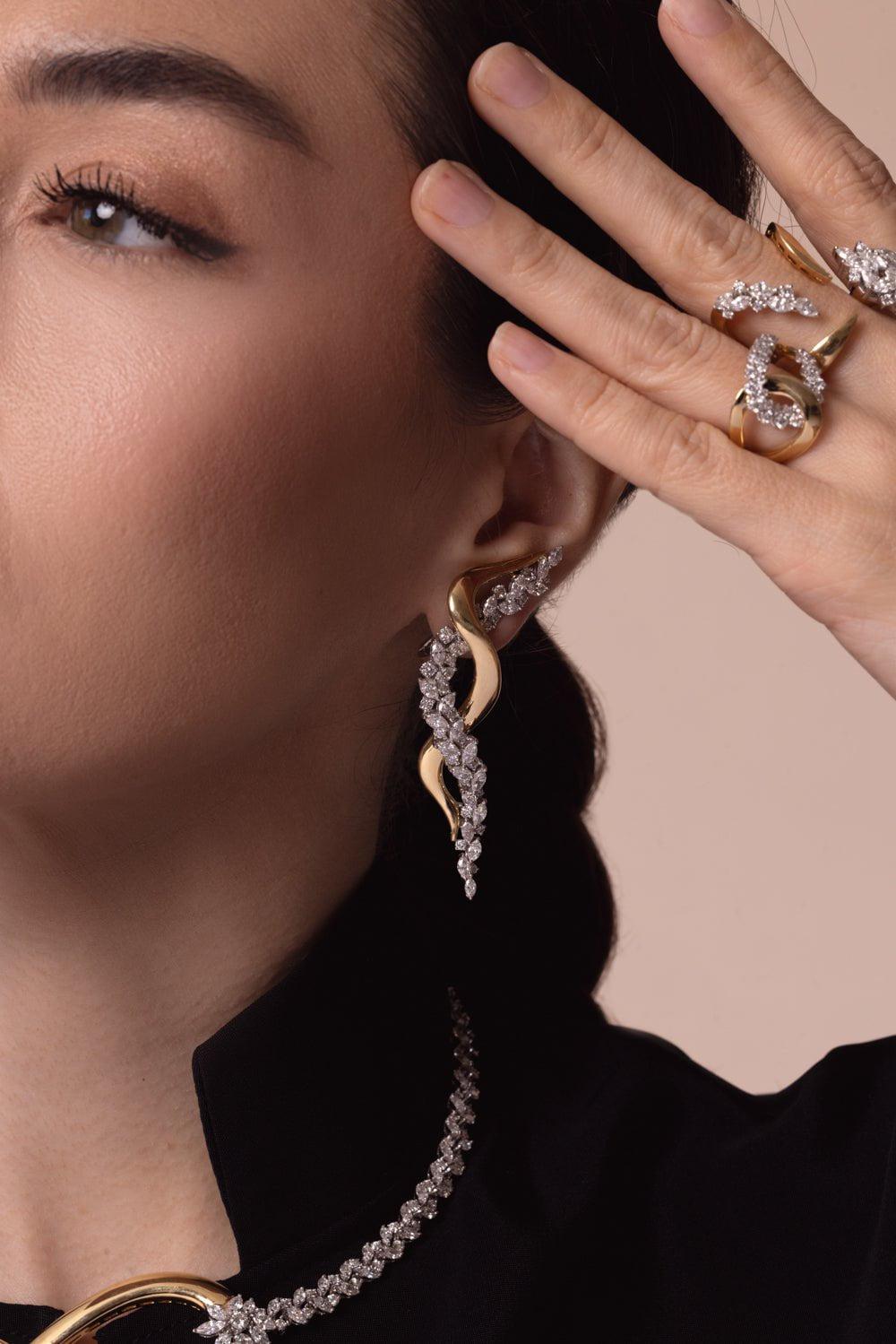 YEPREM JEWELLERY-Golden Strada Infinity Stackable Ring-YELLOW GOLD