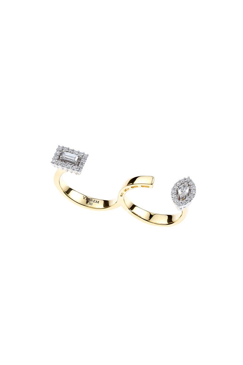YEPREM JEWELLERY-Golden Strada Statement Ring-YELLOW GOLD