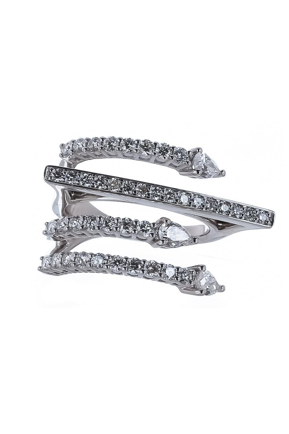 Diamond Four Line Ring-WHITE GOLD-6.25-JEWELRYFINE JEWELRING-YEPREM
