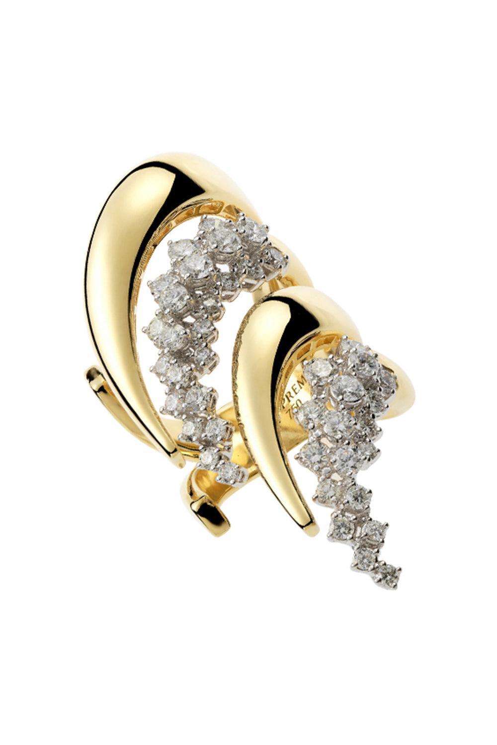 Diamond Round Stackable Strada Ring-YELLOW GOLD-6-JEWELRYFINE JEWELRING-YEPREM