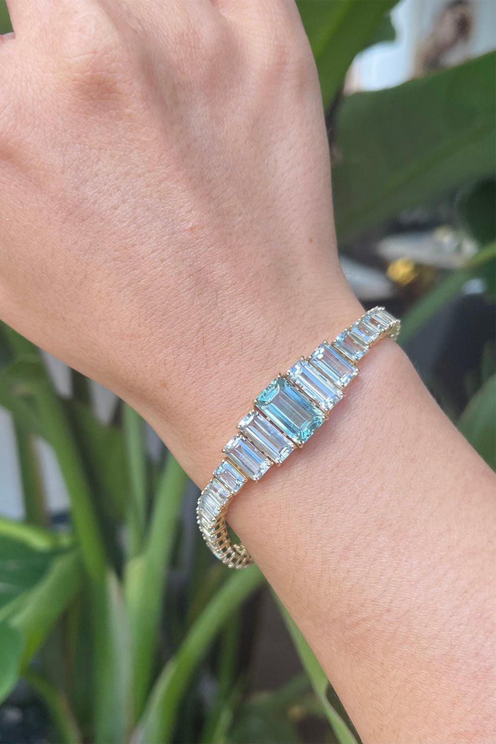 YI COLLECTION-Echo Bracelet-YELLOW GOLD