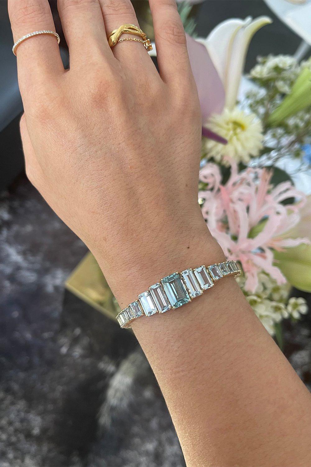 YI COLLECTION-Echo Bracelet-YELLOW GOLD