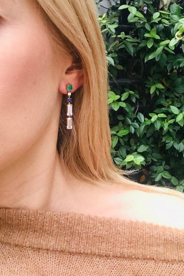 YI COLLECTION-Shanghai Nights Earrings-YELLOW GOLD
