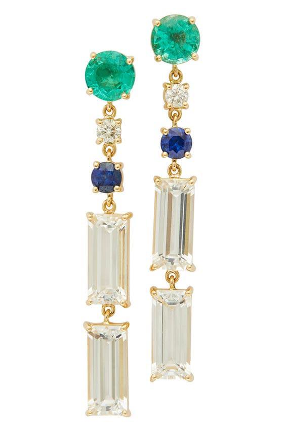 YI COLLECTION-Shanghai Nights Earrings-YELLOW GOLD