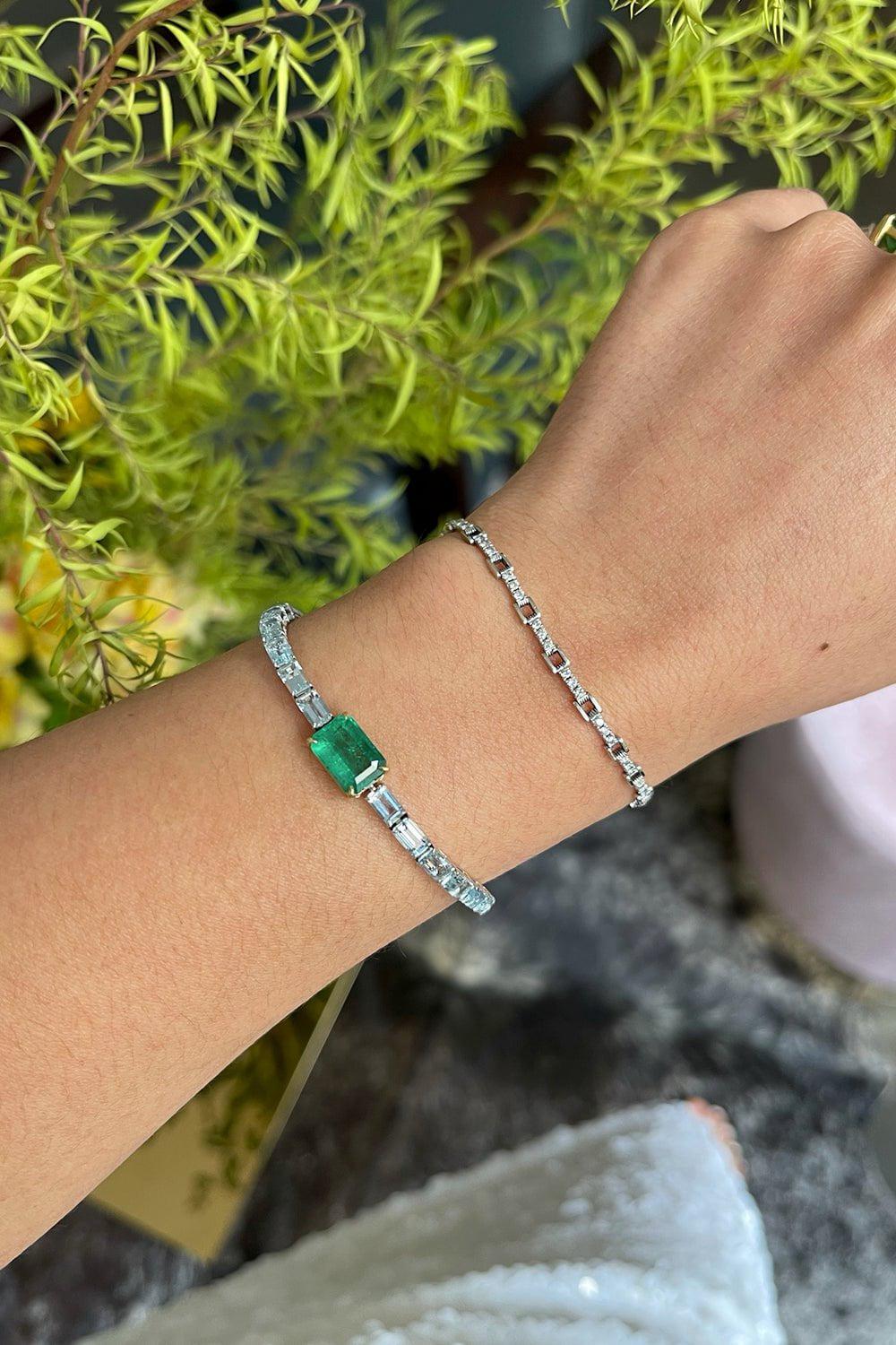 YI COLLECTION-Demeter Bracelet-WHITE GOLD