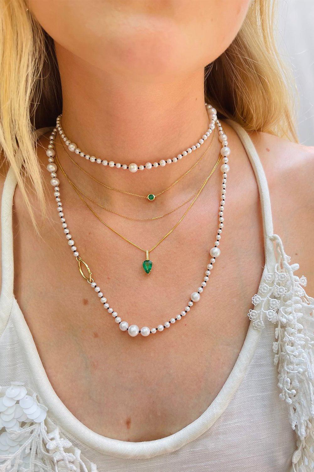 YI COLLECTION-Aphrodite Necklace-YELLOW GOLD
