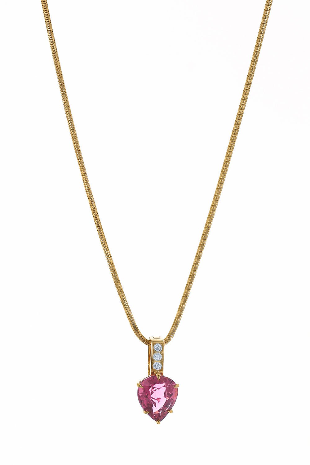 YI COLLECTION-Arrow Pendant Necklace-YELLOW GOLD