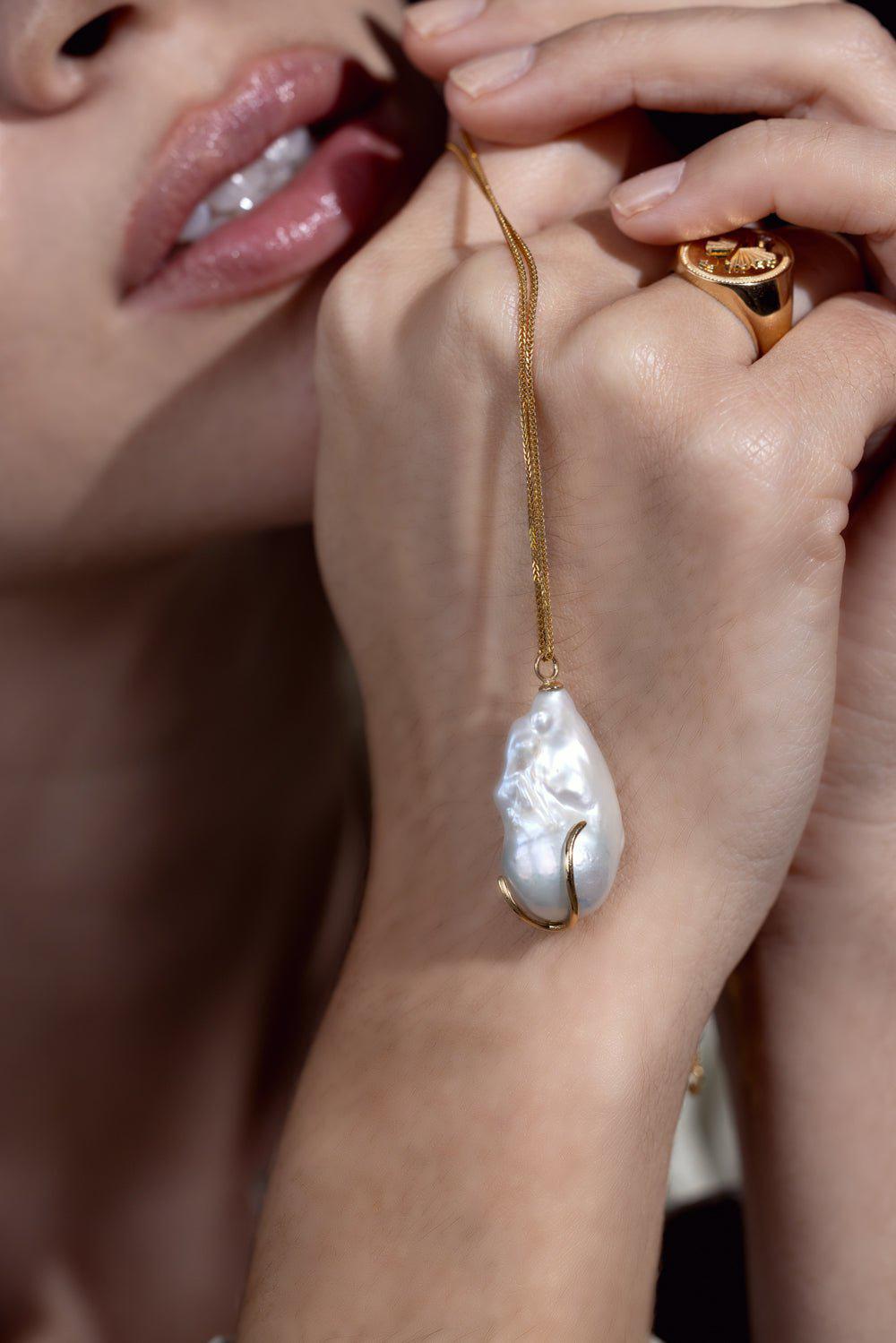 YI COLLECTION-Kintsugi Necklace-YELLOW GOLD
